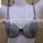 3/4 fashion design sexy lace woman bra set,black dot fancy bra panty set