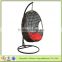 Egg shape PE Rattan Cocoon hanging chair for indoor or outdoor garden-FN4102