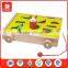 Top Bright Teaching EN71 and ASTM Leaves Block Wagon Educational Wooden Toys Sensory Folds High Toys Manufactured in Wenzhou