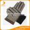 2016 New style ladies leather-cloth winter gloves with supersoft polyester lining