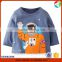 100% cotton blue color spaceman print t-shirt kids clothes boys t shirt                        
                                                Quality Choice