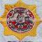 2016 Hot sale high quality cheap embroidery banner badge 100% custom embroidery patch for garment