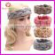 Girls crochet headwraps turban headband, knit crochet bow headband