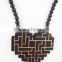 2015 custom cheap wooden necklace