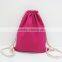 wholesale cotton drawstring backpack with various colors