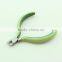 Green Silicone Handle Girls Dailylife Nail Care Nail Nipper