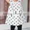 Cute black white Polka Dots girl dress kids dress baby dress