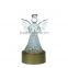 whole sale glass angel with LED light base