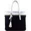 Custom Newest Fashion Dual Carrying Handles Faux Leather Classical Handbags