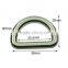 High quality not jointed metal custom embossed logo zinc alloy d ring for 25mm bag strap