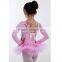 C2225 Wholesale long sleeve children ballet dance costumes for sale kids tutu