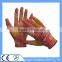 CE EN420 approved 13g flowery printed poly glove coated nitrile for General handing