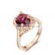 IN Stock Wholesale Gemstone Luxury Handmade Brand Women Metal Ring SKD0336