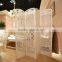 Decorative hand carved wood room divider floor stanging screen
