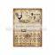 Good Quality Calendar Wall Art Burlap Plaque Decor Wholesale Metal Crafts Wedding Decoration