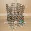 foldable wire storage bin