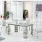 Z651 modern white leather dining chair for hotel room
