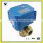 T flow 3 way Electric valve 12V/DC for Leak detection&water shut off system,Water saving system, automatic control valve