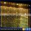 Connectable outdoor waterfall multi color led curtain light