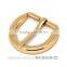 D buckle in real gold finish for handbag half-ring buckle half-round pin buckle
