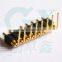 SMT right angle pitch 2.54mm single row 10pin pogo pin connector