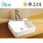 Fashion rectangular ceramic art basin for bathroom