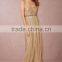 (MY4934) MARRY YOU Sweetheart Floor-length Tulle Gold Color Evening Dress 2016