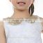 2016 formal special occasion suitable tube dress embroidered flower western party girls frocks designs latest kids
