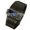 INFANTRY Men's Black Stainless Steel Digital Sport Date Blue LED Watch