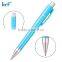 2015 new candy color stationery ball pen with colorful clip