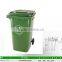 recyclable bulky 240 litre garbage collection container/wheelie bin in public