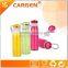 Durable design shock appearance colorful sport drinking bottle with straw