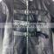 PURE BLACK GOTHIC STYLISH COAT COWHIDE LEATHER