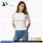 Daijun OEM boat neck 100%poyester high quality plain casual t-shirt