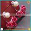 New arrival!factory sale Cheap 5.5-6mm AAA freshwater pearl flower earring