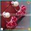 New arrival!factory sale Cheap 5.5-6mm AAA freshwater pearl flower earring