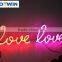 High Bright Wateroproof black acrylic led neon flex sign/open letter sign