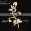 Fashion Cheapest Wholesale Leaf Shaped Gold Plate Pendent-703