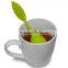 BPA Silicone And Stainless Steel Tea Infuser Leaf Strainer Silicone Leaf