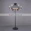 Classic Vintage Floor Lamp Circle Hemp Rope Foot Lamp Bare Bulb Style Standard Lamp