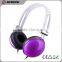2015 most popular fashion colour wired headphone for pc and mobilphone