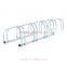 HOMCOM 5-Bike Floor Parking Stand - Silver