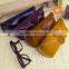 Handmade Vegetable Tanned Leather Hard Eyeglass Case Sunglasses Holder