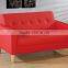 Hot sale modern small leather sectional living room sofa