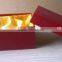 Red color, rectangular shape cardboard gift box