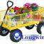 Large 4 Whee lWheelbarrow wagon hand pulled garden trolley cart