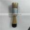 Round Chalk/ Wax And Stencil Brushes/100% Natural Bristles/Lightweight And Rust Resistant