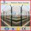 PVC coated airport fence, Y- shape post with razor wire on the top (ISO9001:2000Certificated)