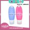 cute silicone baby bottle for lotion and cream filling while traveling MP4410