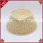 Wholesale custom made round fruit basket beige color bulk wicker baskets